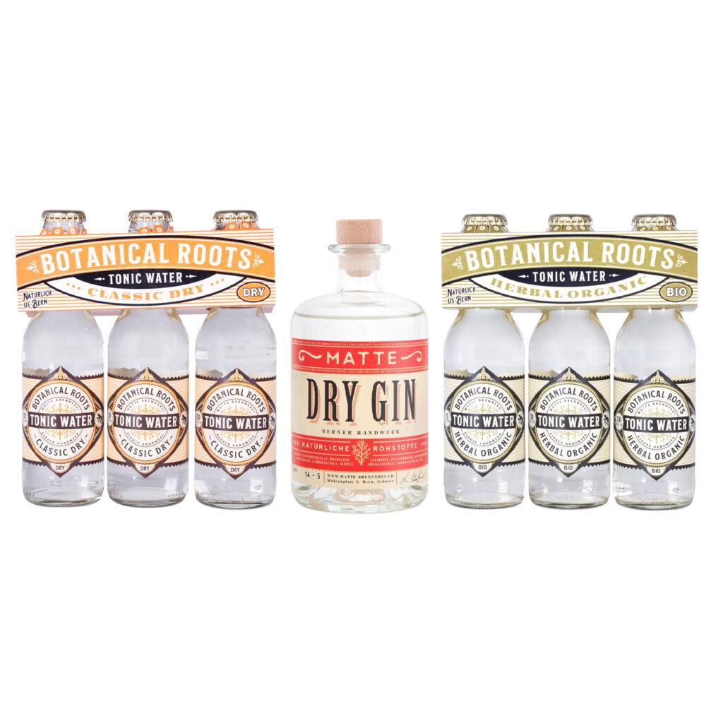 Matte Dry Gin And Botanical Roots Set 5dl Matte Brennerei